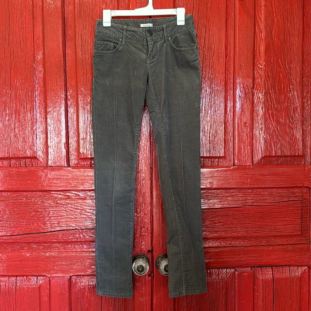 Banana Republic Corduroy Olive Green Low Rise Jeans